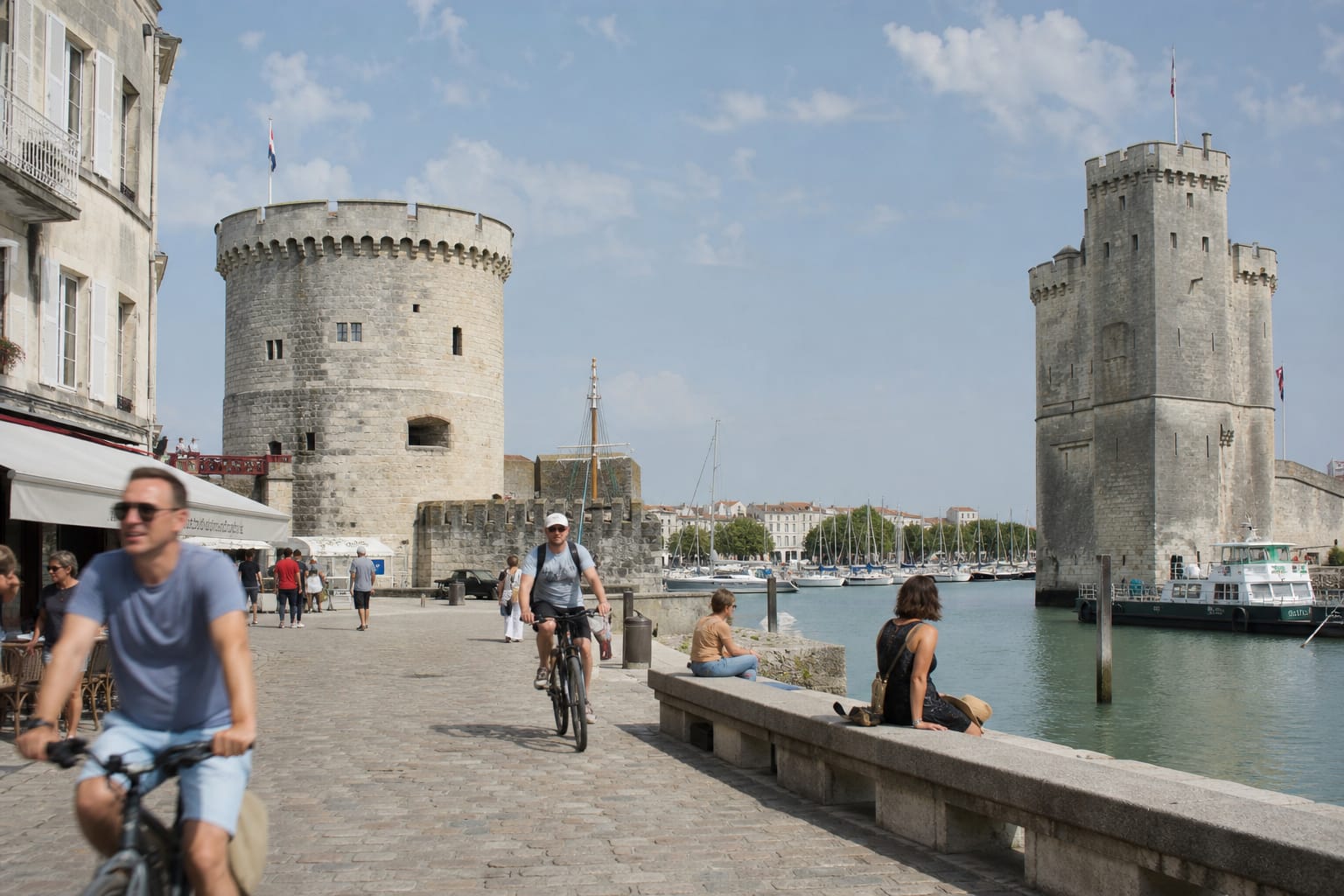 Vieux-Port de La Rochelle encadré par ses deux tours médiévales